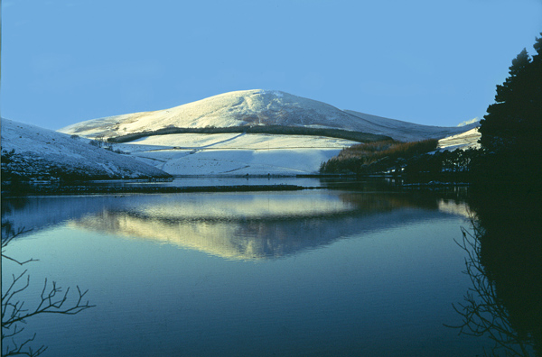 Bells Hill reflected in Glencorse Reservoir